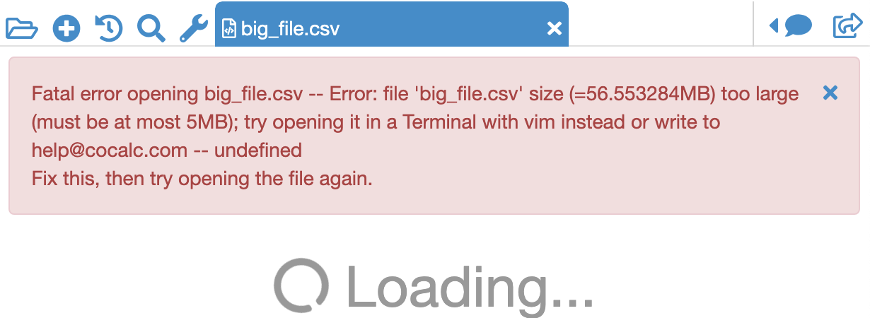 file too large error