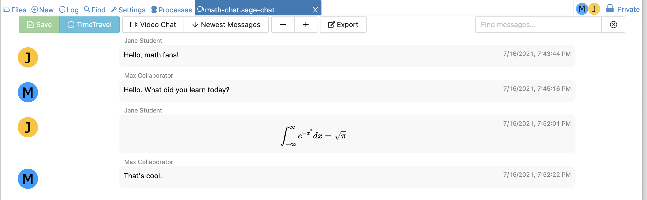 Chatrooms Cocalc Manual Documentation