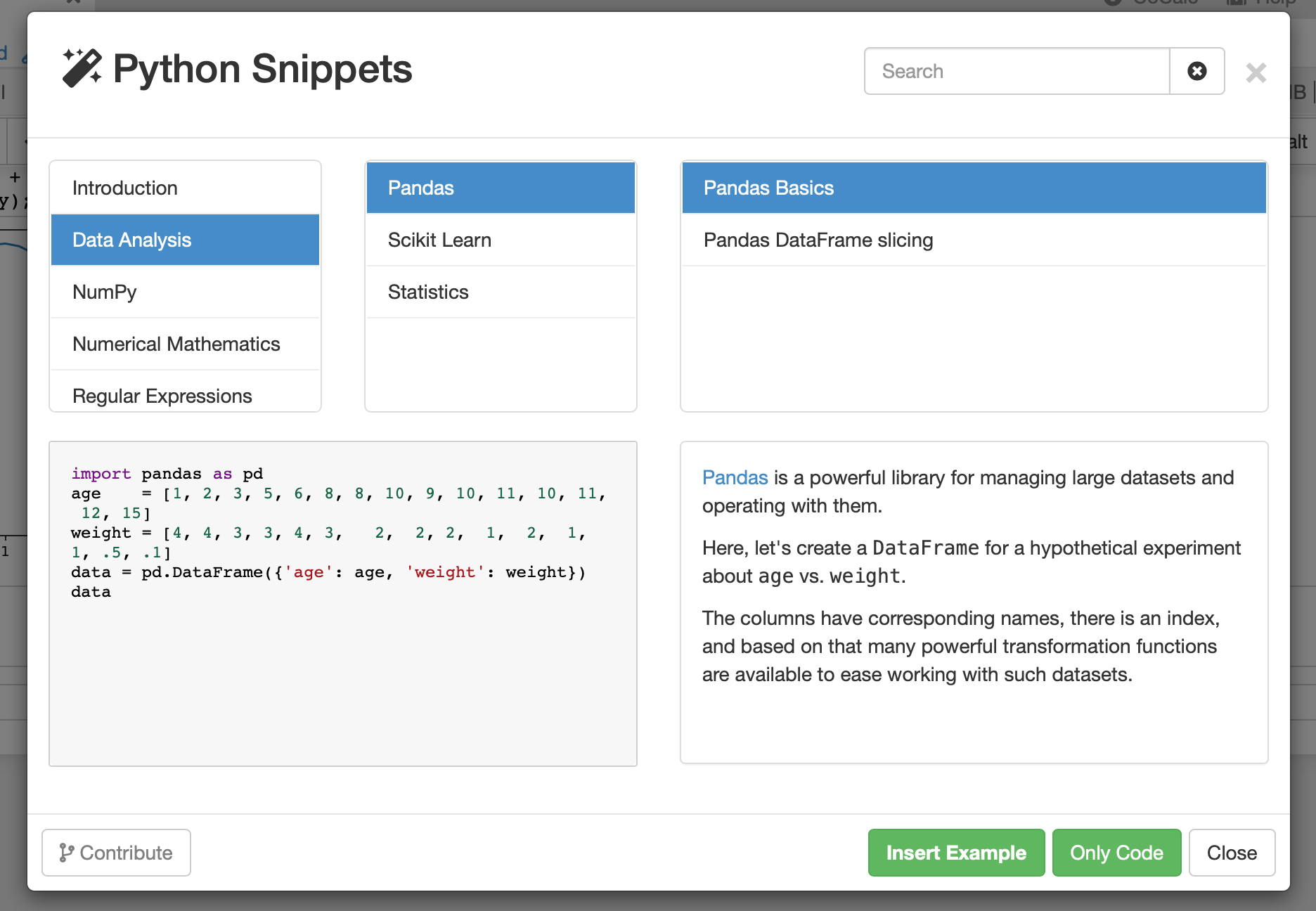 snippets-cocalc-manual-documentation