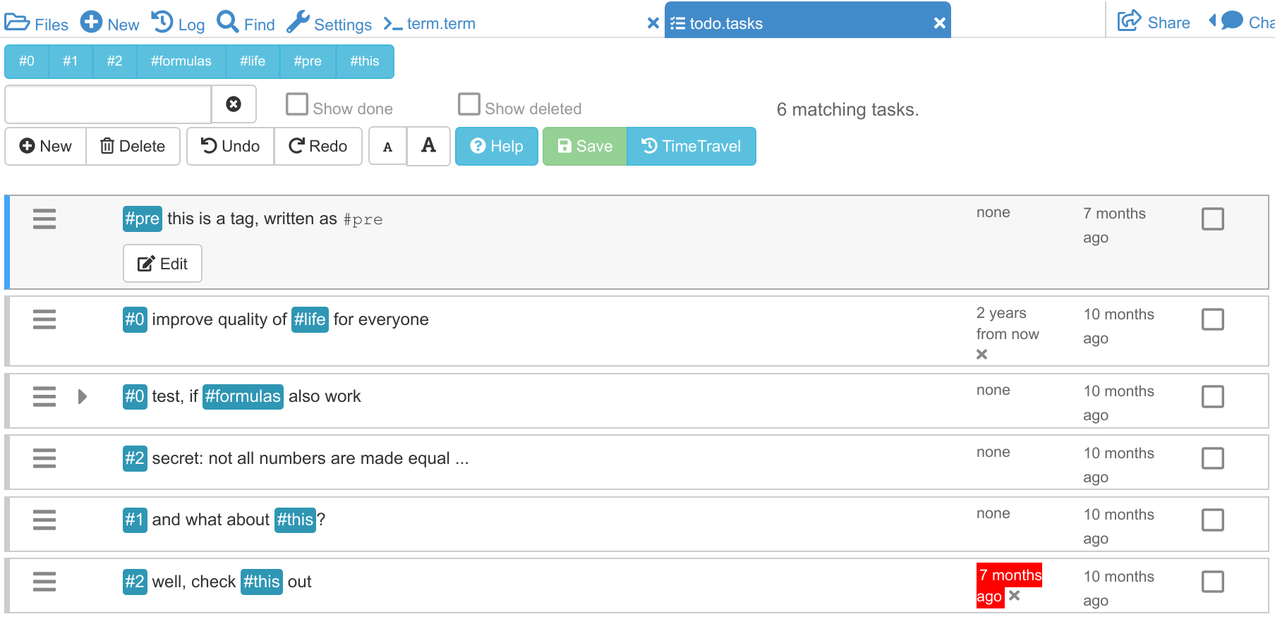 Task Lists Cocalc Manual Documentation