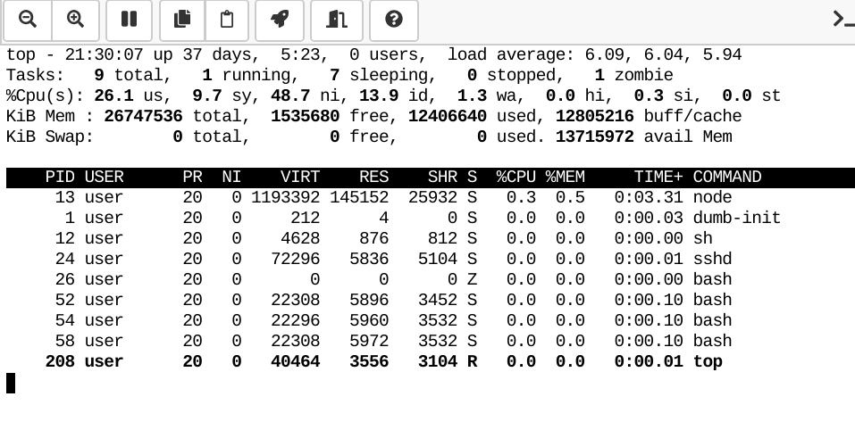 Manage Running Processes Cocalc Manual Documentation